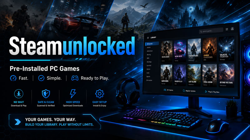 Steamunlocked pre-installed PC games guide